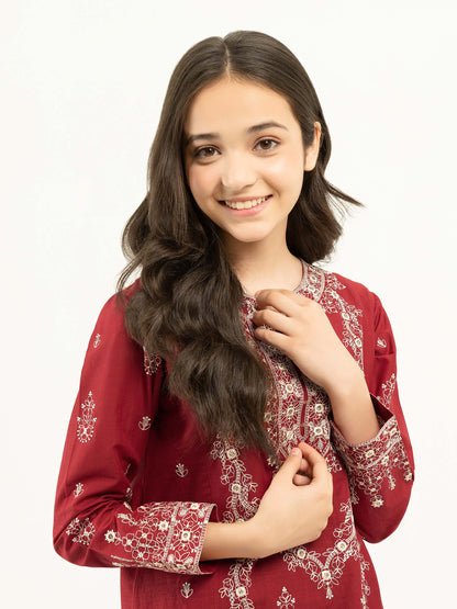 2 Piece Lawn Suit-Embroidered (Pret)