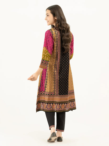 2 Piece Lawn Suit-Gold Paste Print (Pret)