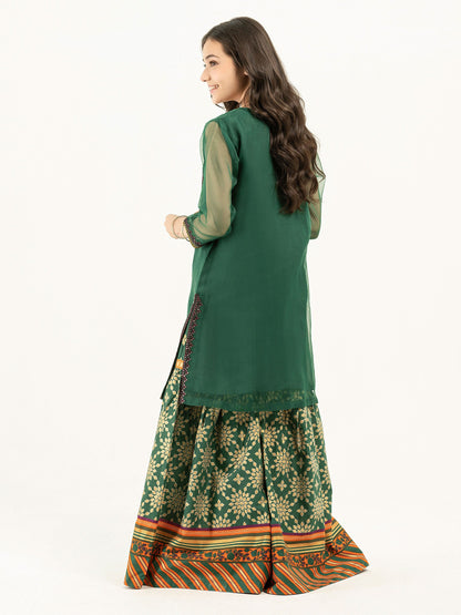 2 Piece Organza Suit-Embroidered (Pret)