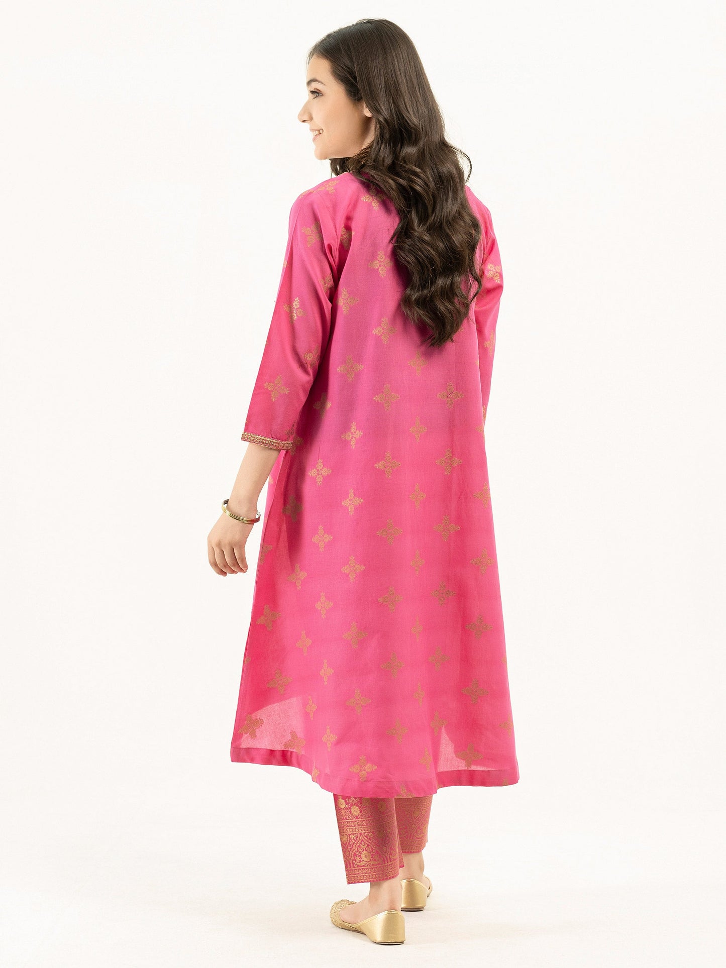2 Piece Jacquard Suit-Embroidered (Pret)