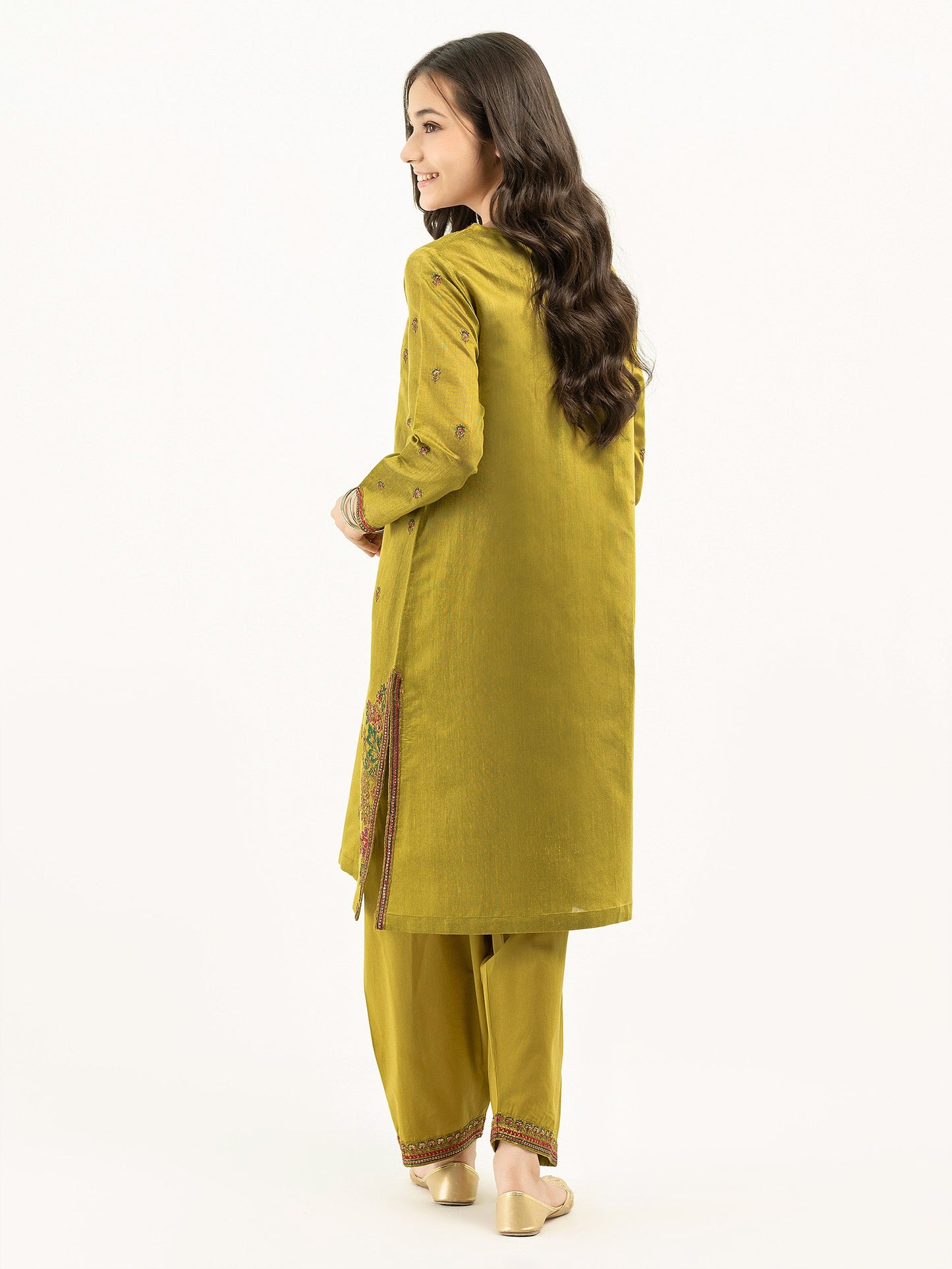 2 Piece Net Suit-Embroidered (Pret)