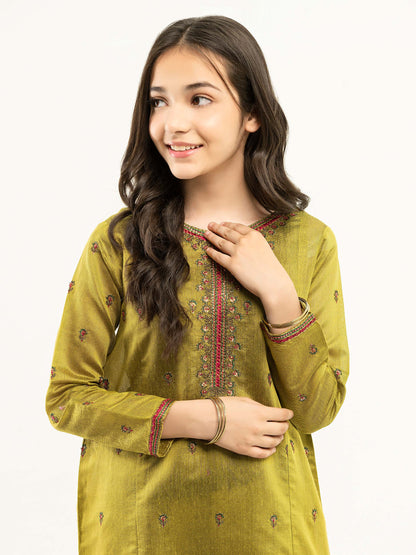 2 Piece Net Suit-Embroidered (Pret)
