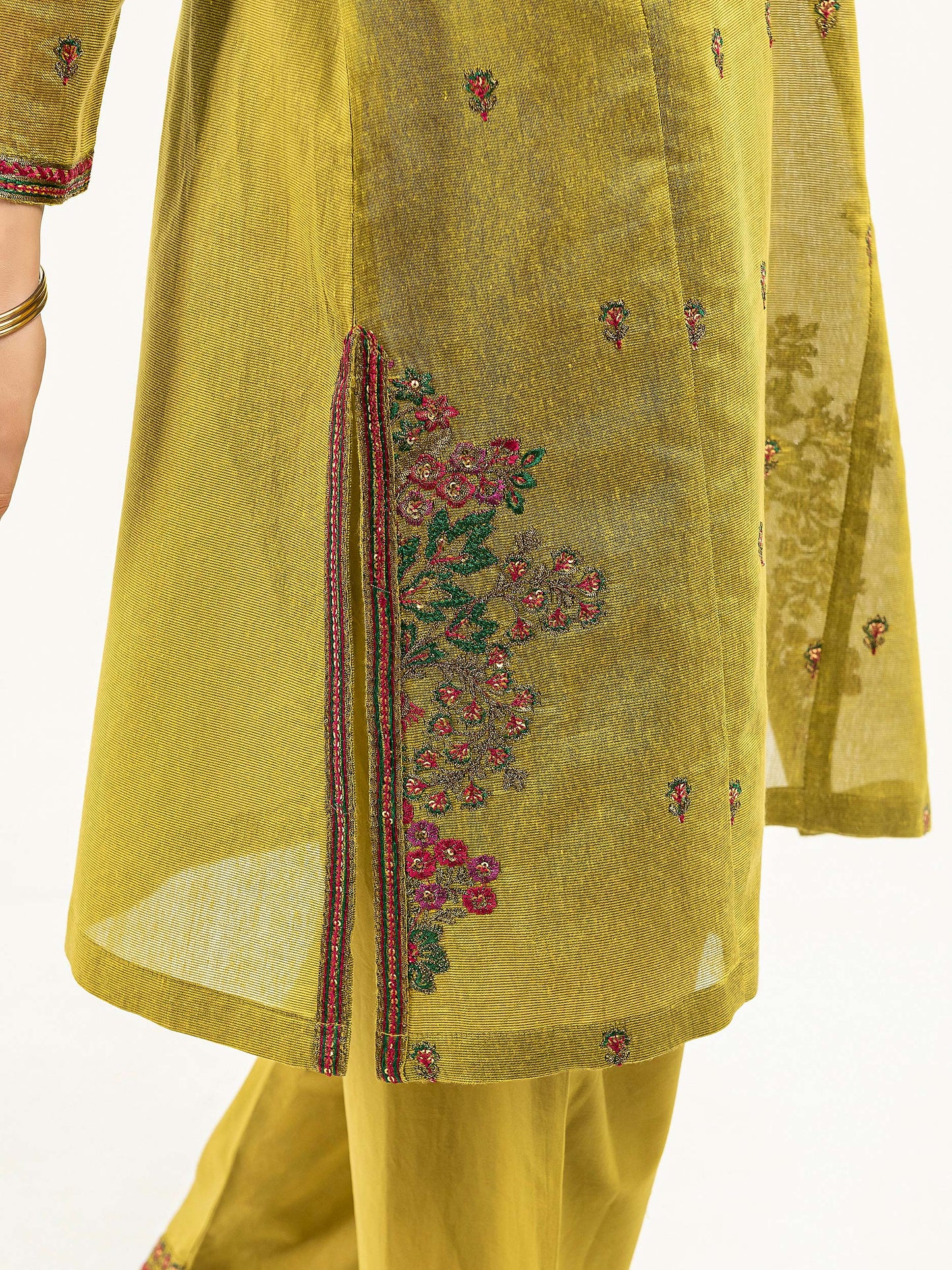 2 Piece Net Suit-Embroidered (Pret)