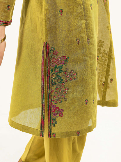 2 Piece Net Suit-Embroidered (Pret)