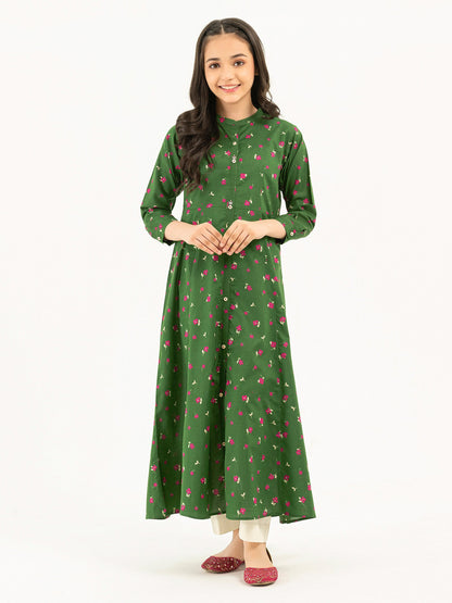 Cambric Frock-Printed (Pret)