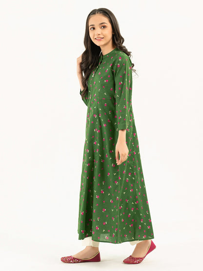 Cambric Frock-Printed (Pret)