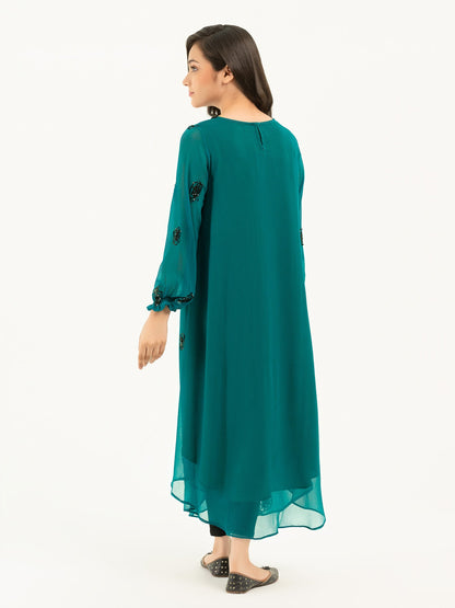 Chiffon Frock-Embroidered (Pret)