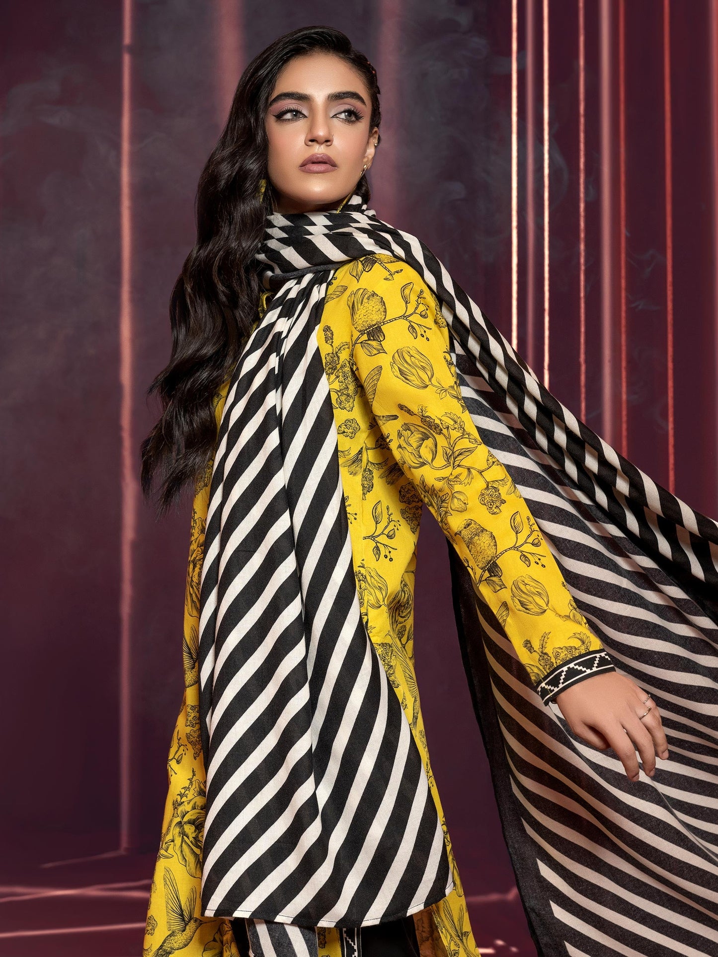 2 Piece Khaddar Suit-Printed(Unstitched)