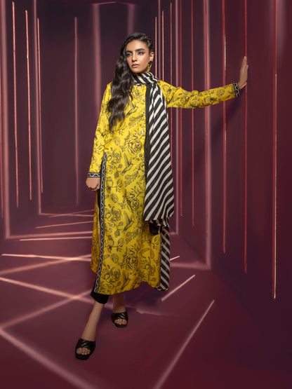 2 Piece Khaddar Suit-Printed(Unstitched)