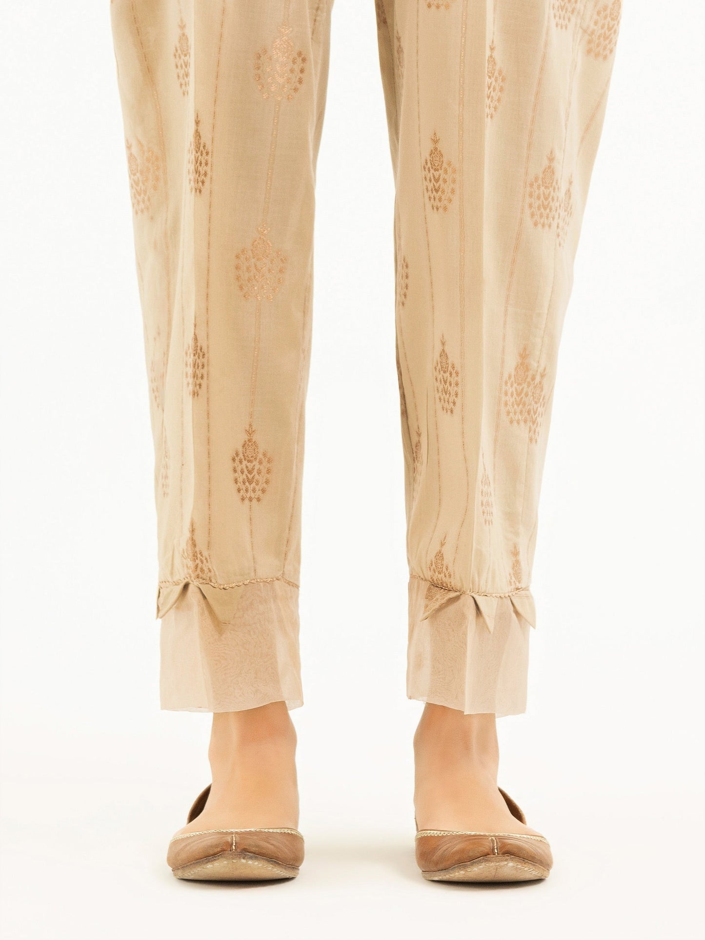 Printed Jacquard Trousers(Pret)