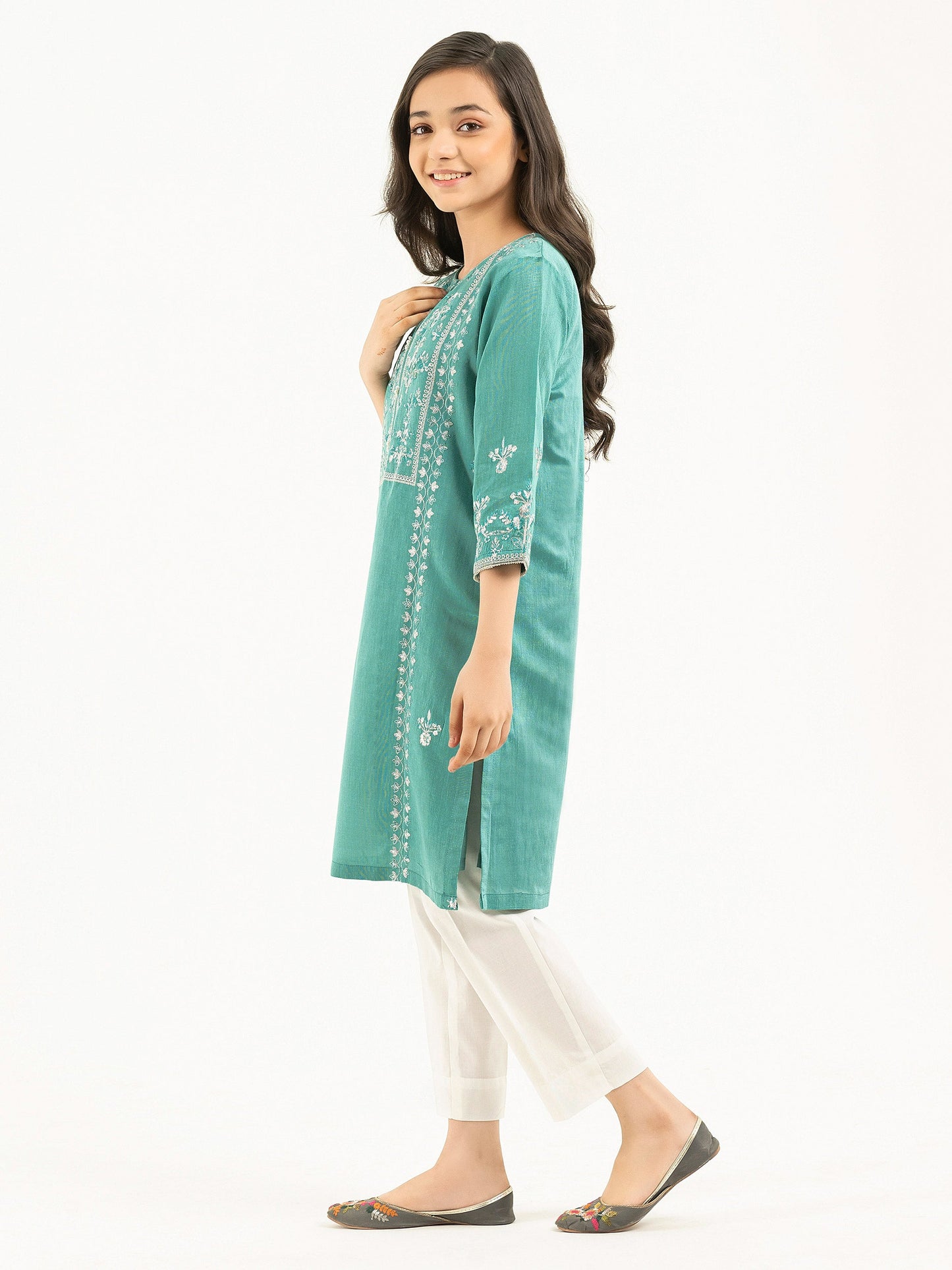 Net Shirt-Embroidered (Pret)