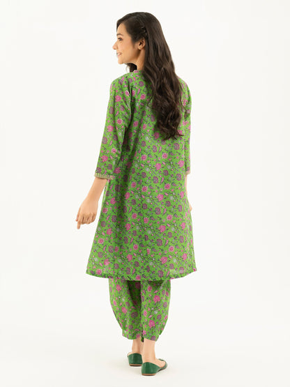 2 Piece Cambric Suit-Embroidered (Pret)