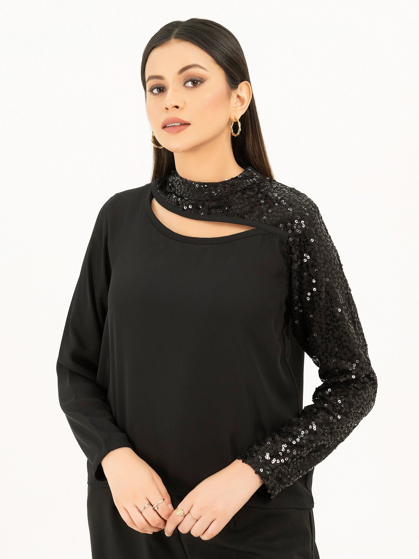 Embellished Grip Top