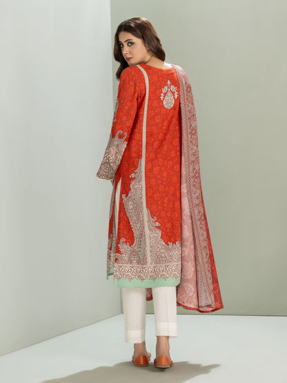 2 Piece Slub Khaddar Suit-Printed (Unstitched)