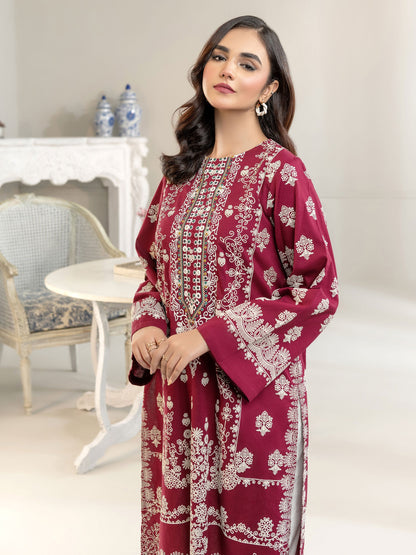 Winter Cotton Shirt-Embroidered(Unstitched)