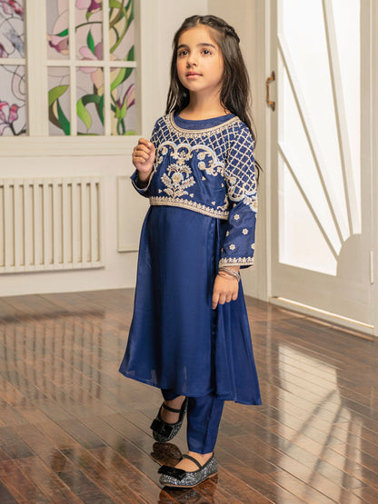 Embroidered Silk Suit