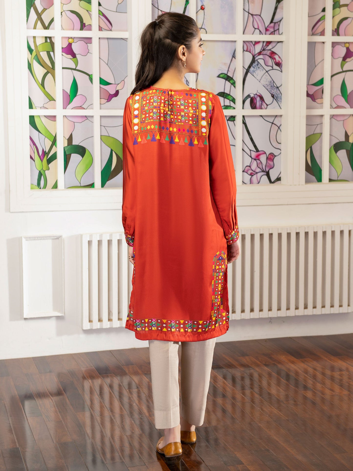 Embellished Silk Shirt