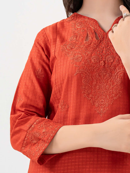 2 Piece Lawn Suit-Embroidered
