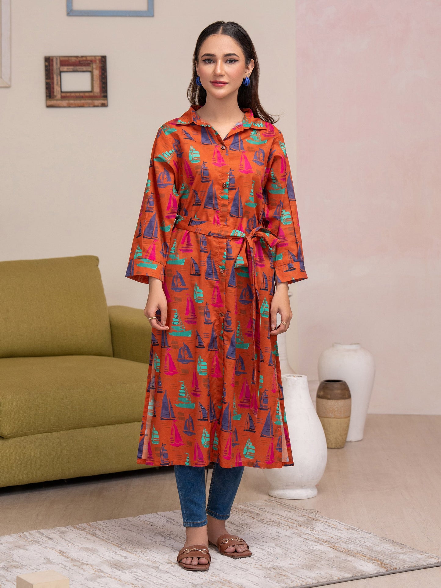 Lawn Shirt-Printed (Unstitched)