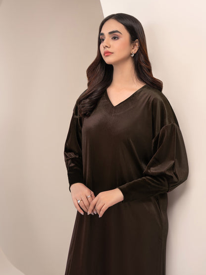 Dyed Velvet Dress