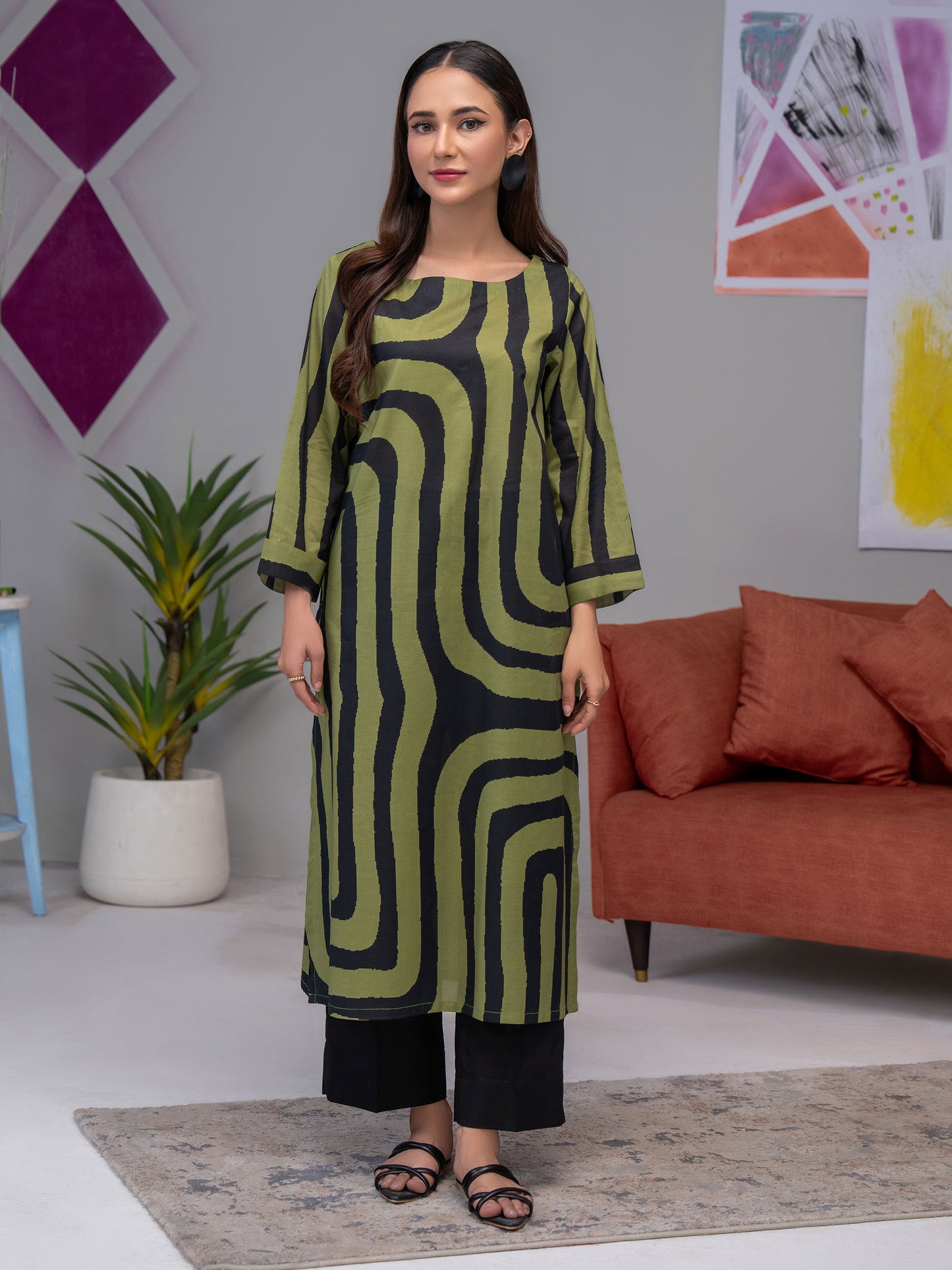 Lawn Shirt-Printed (Unstitched)