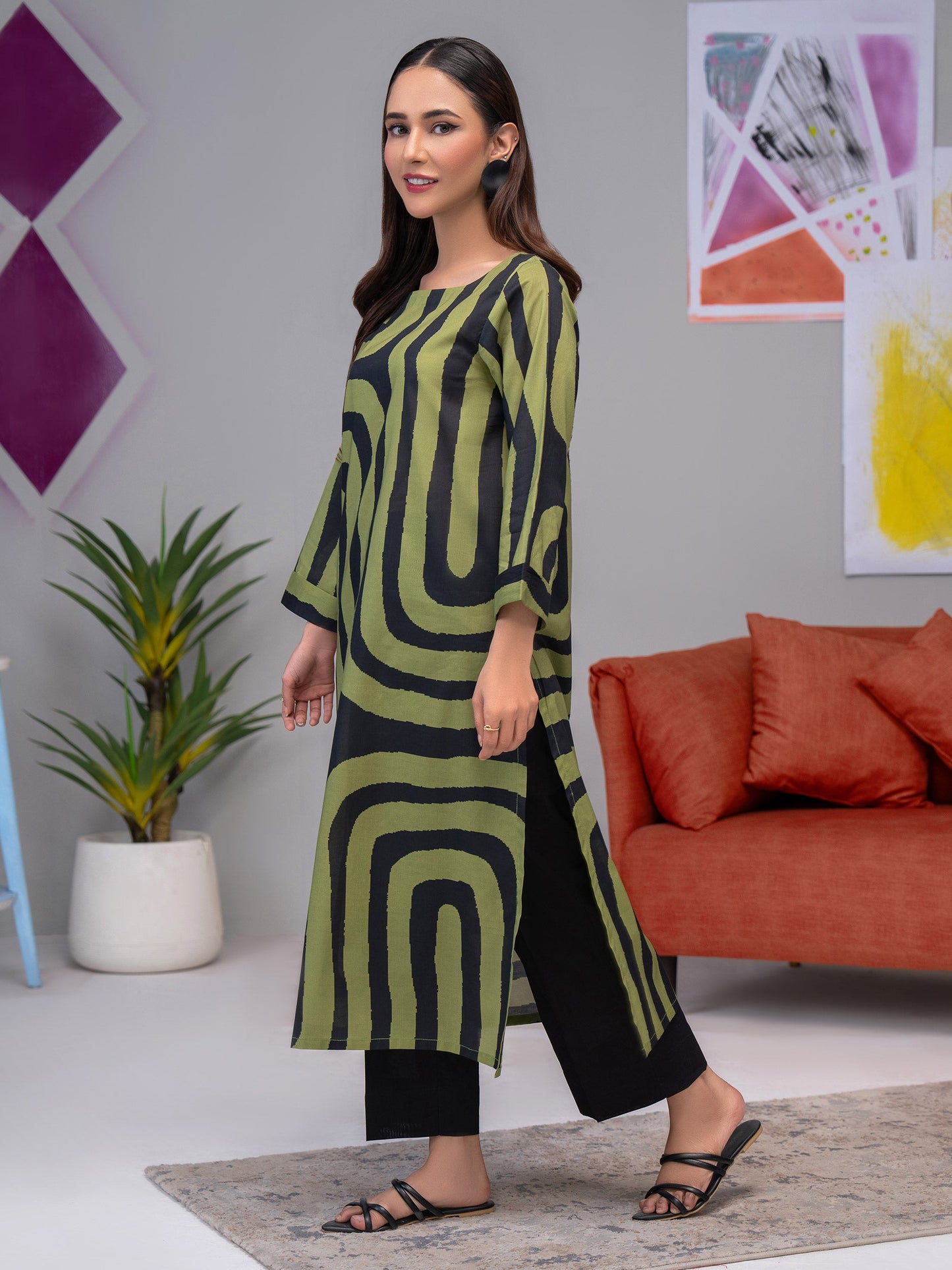 Lawn Shirt-Printed (Unstitched)