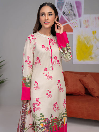 2 Piece Lawn Suit-Printed (Unstitched)