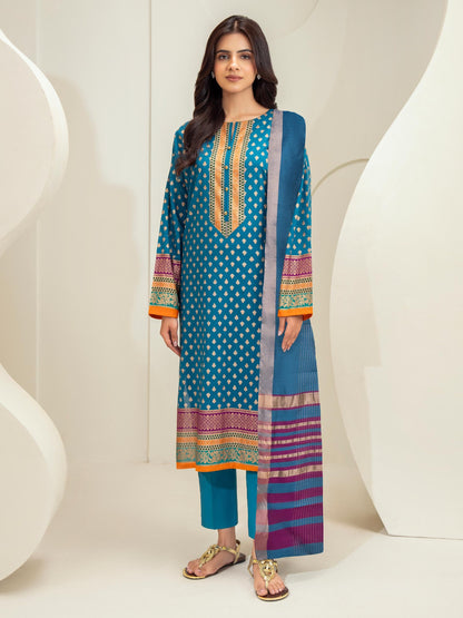 3 Piece Lawn Suit-Paste Print (Unstitched)