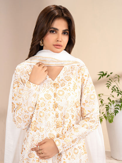 3 Piece Lawn Suit-Paste Print (Unstitched)
