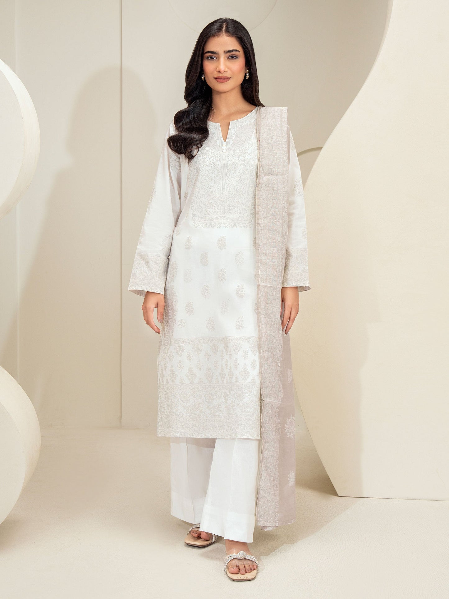 3 Piece Lawn Suit-Printed (Unstitched)