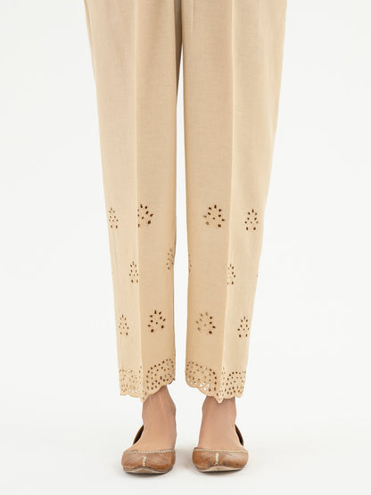 Embroidered Khaddar Trouser (Pret)