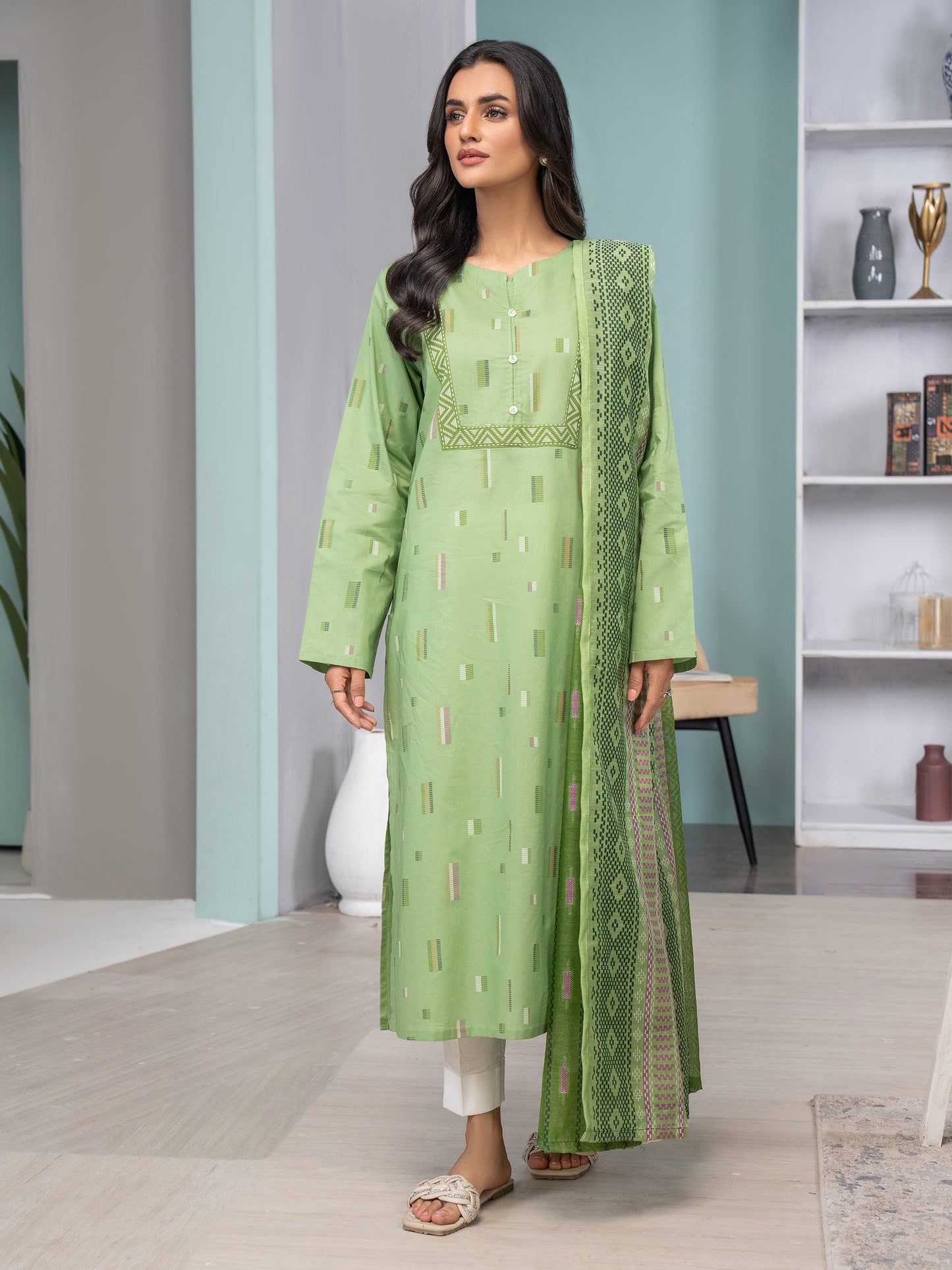 2 Piece Lawn Suit-Printed(Unstitched)