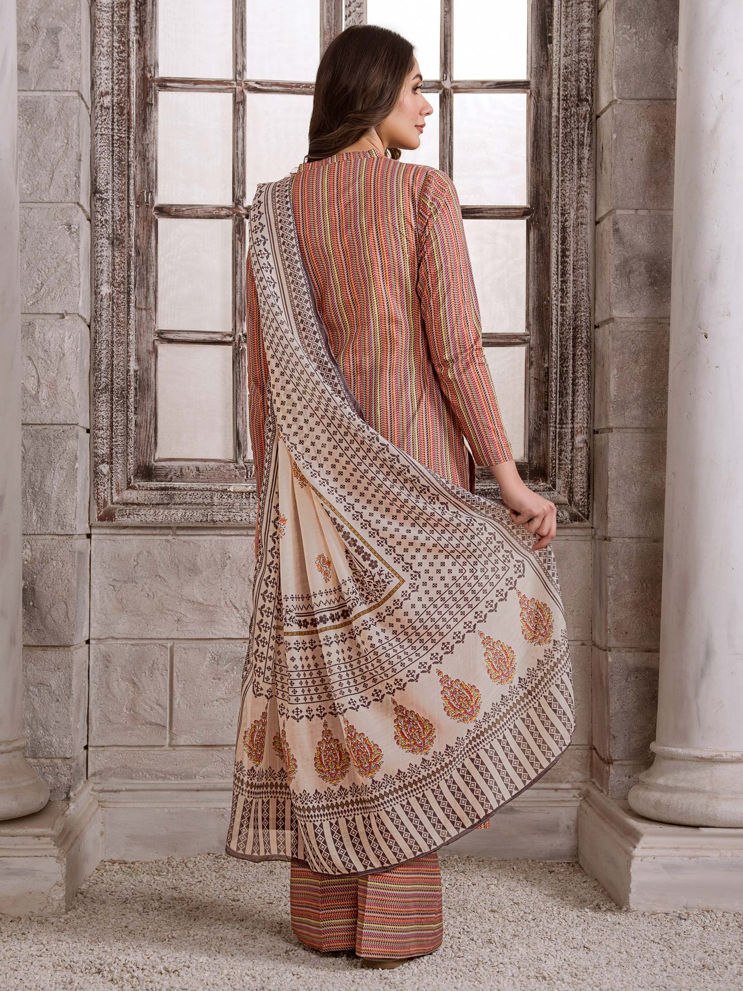 3 Piece Lawn Suit-Printed (Unstitched)