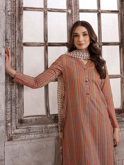 3 Piece Lawn Suit-Printed (Unstitched)