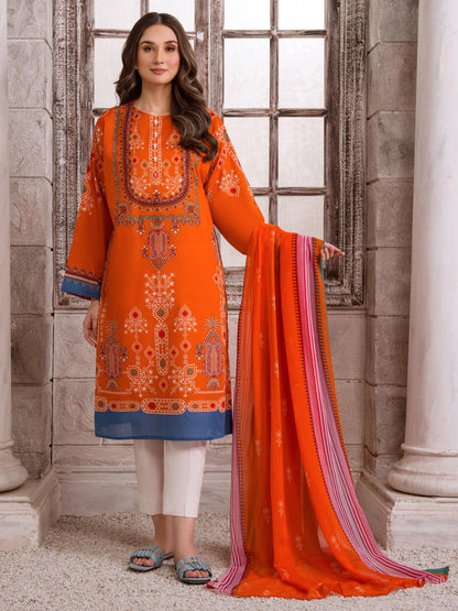 2 Piece Lawn Suit-Paste Print (Unstitched)