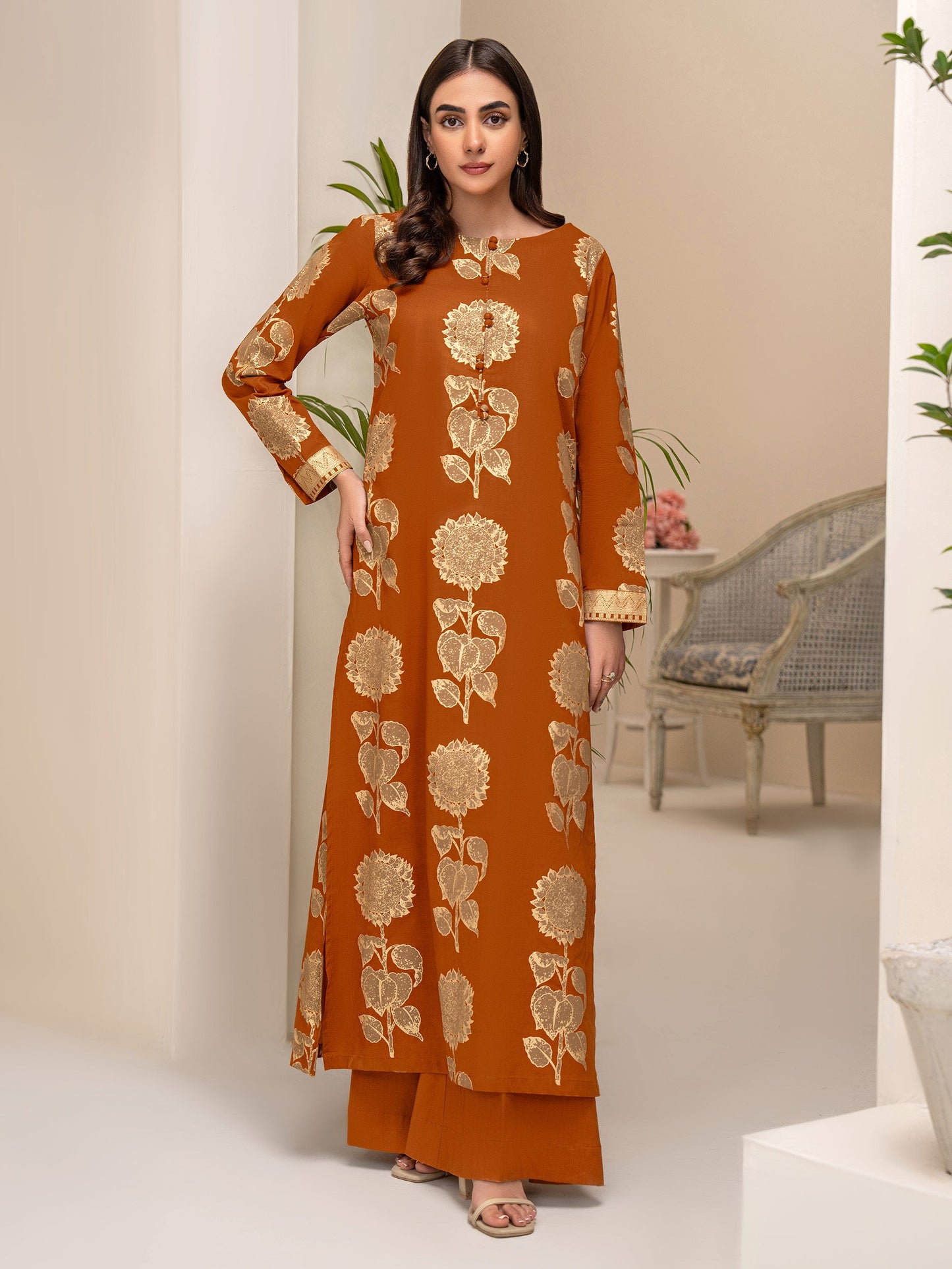 2 Piece Lawn Suit-Paste Print(Unstitched)