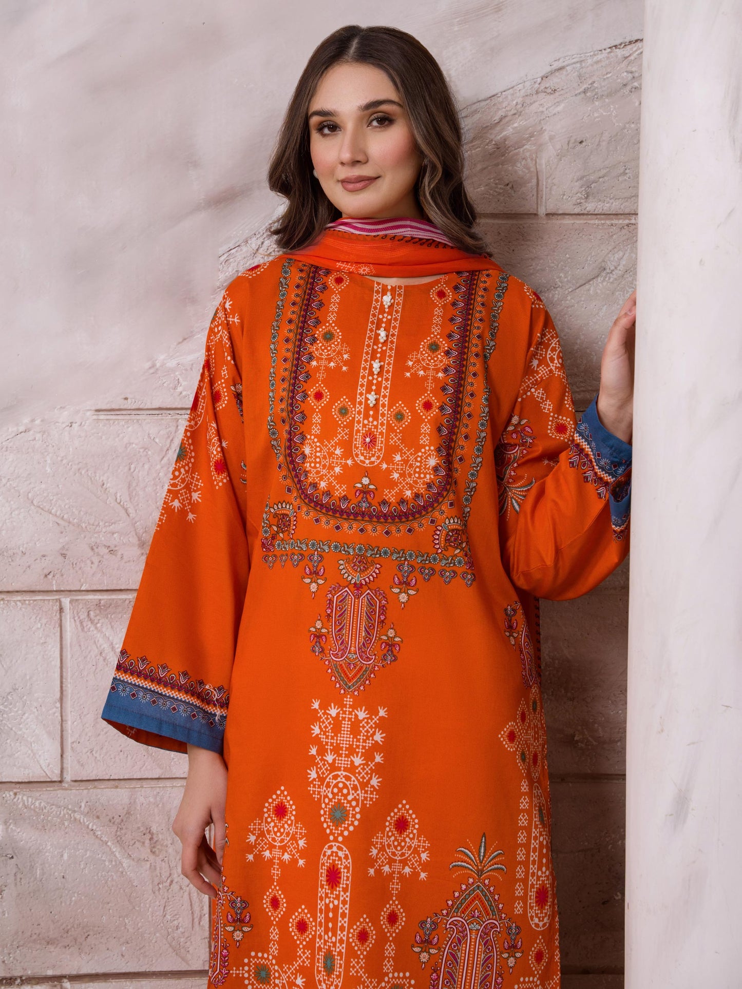 2 Piece Lawn Suit-Paste Print (Unstitched)