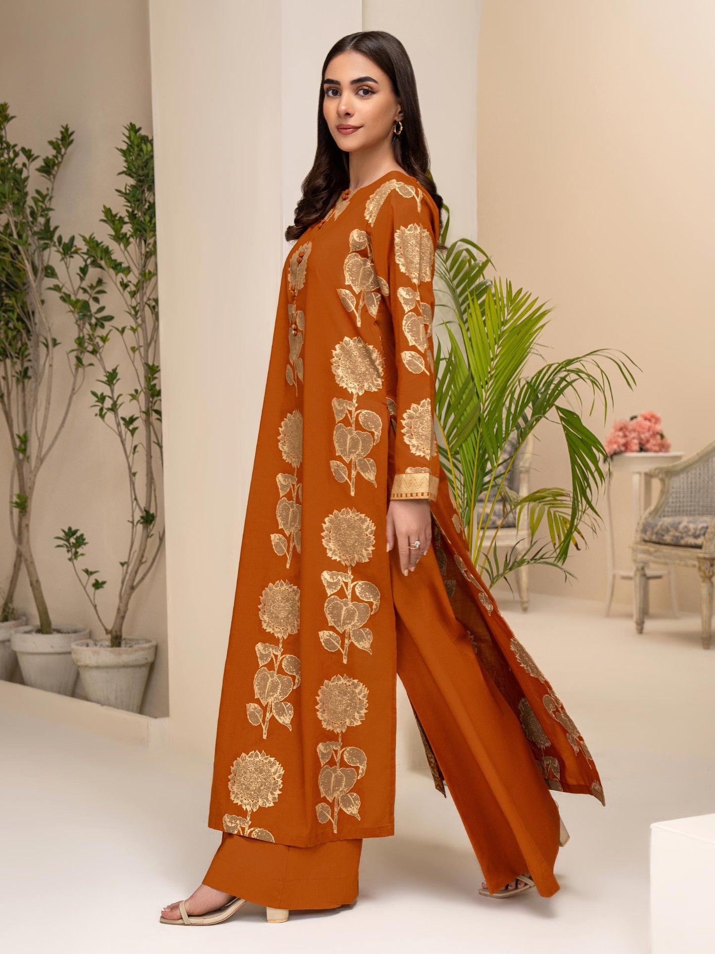 2 Piece Lawn Suit-Paste Print(Unstitched)