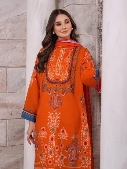 2 Piece Lawn Suit-Paste Print (Unstitched)
