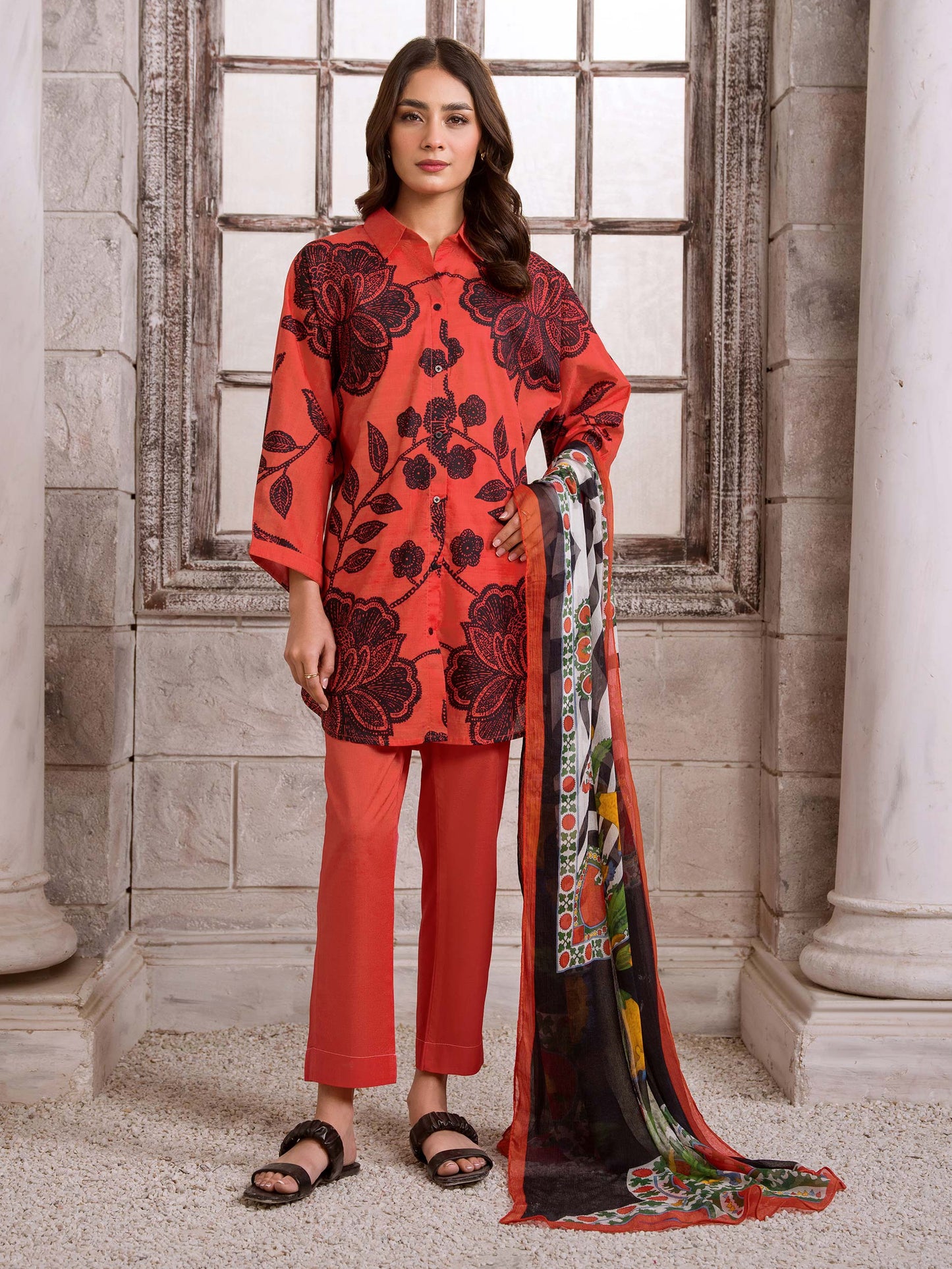 3 Piece Lawn Suit-Printed (Unstitched)