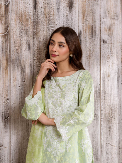 3 Piece Lawn Suit-Emboss Print (Unstitched)