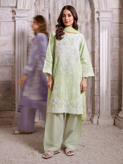 3 Piece Lawn Suit-Emboss Print (Unstitched)