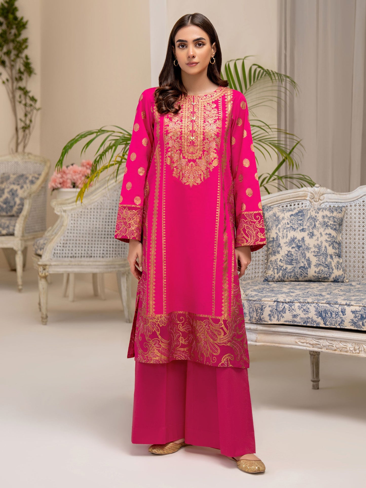 2 Piece Lawn Suit-Paste Print (Unstitched)