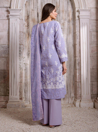 3 Piece Lawn Suit-Emboss Print (Unstitched)