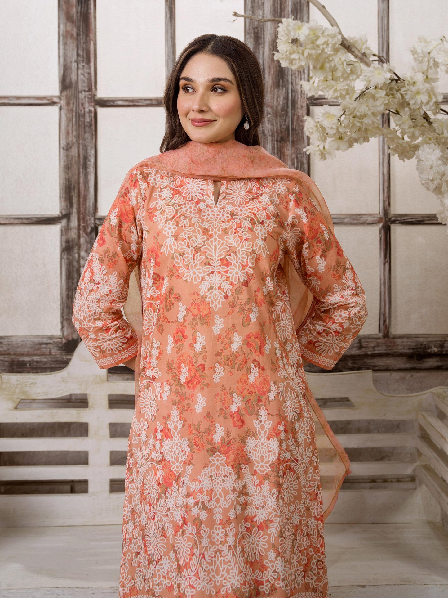 2 Piece Lawn Suit-Printed(Unstitched)