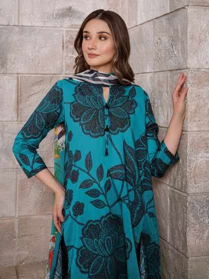 3 Piece Lawn Suit-Printed (Unstitched)