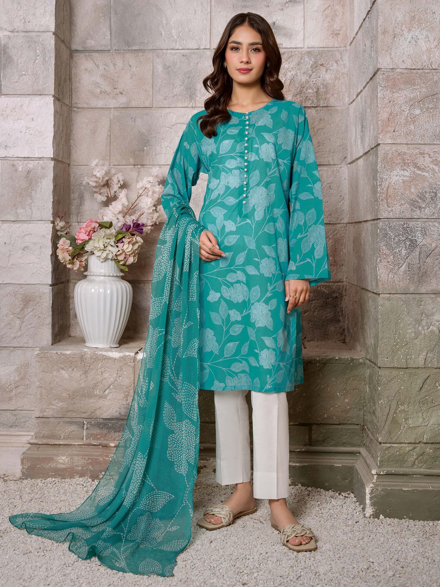 2 Piece Lawn Suit-Printed (Unstitched)