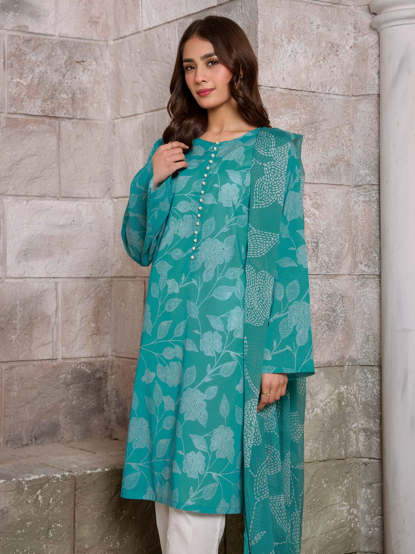 2 Piece Lawn Suit-Printed (Unstitched)