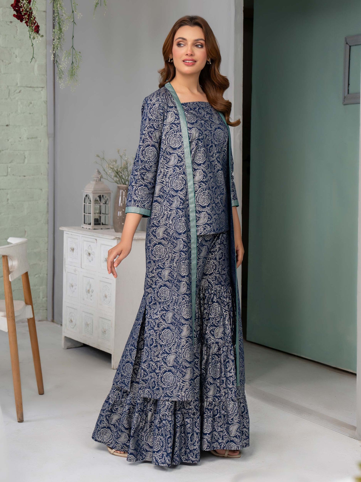Lawn Shirt-Paste Print(Unstitched)