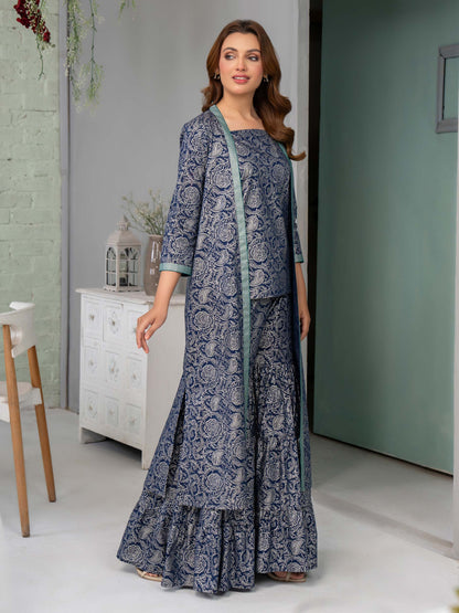 Lawn Shirt-Paste Print(Unstitched)